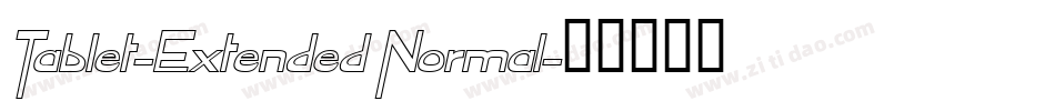 Tablet-Extended Normal字体转换